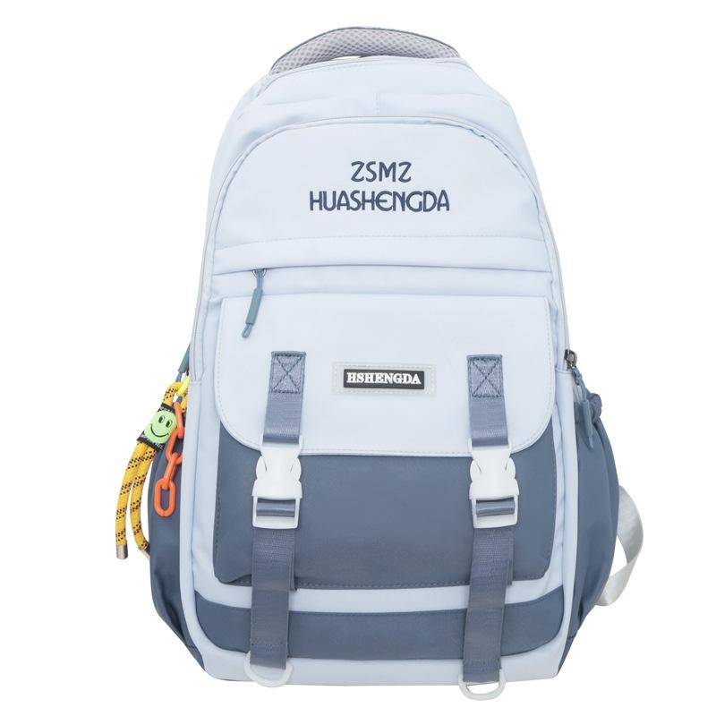 Schoolbag trendy cool tooling style leisure student large capacity student schoolbag Japanese men and women Korean version junior high school backpack