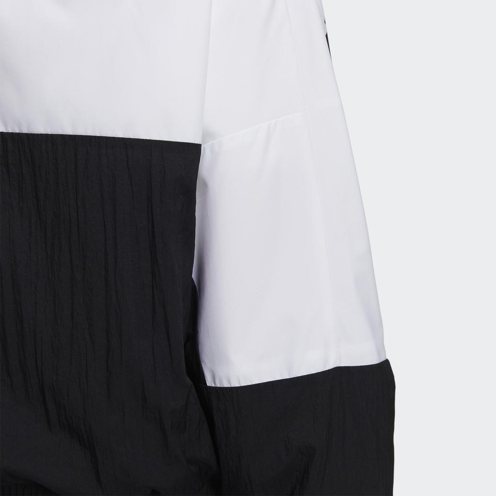 Adidas Neo W Icons CE+ Webjacke mit Stehkragen und kontrastierendem Logoprint Damenjacke Schwarz GP5425