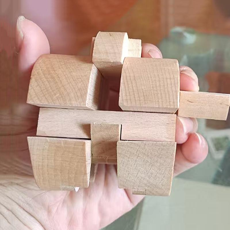 Heart Shaped Luban Lock Secret Box To Hide Stuff Wooden Brain Teaser Puzzles for Adults Kids IQ Logic Test Surprise Gifts