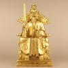 Patriarch Founding Deity Worship Brass Hongjun Taoist Three Pure Ones Grandmaster Statue