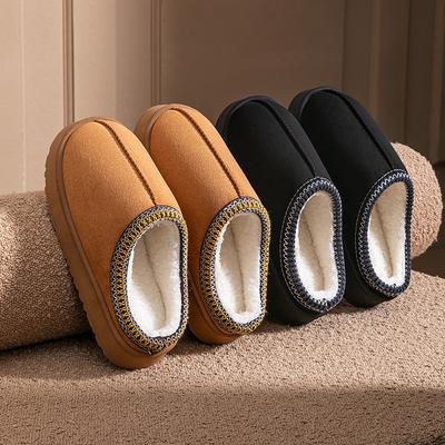 Quelle Baumwollpantoffeln Winter neu Zuhause Plateauschuhe Indoor rutschfest Haushalt flauschige Pantoffeln