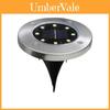 Solar Powered Garden Inground Lights With 8 Led Warm Light For Pathway Decoration