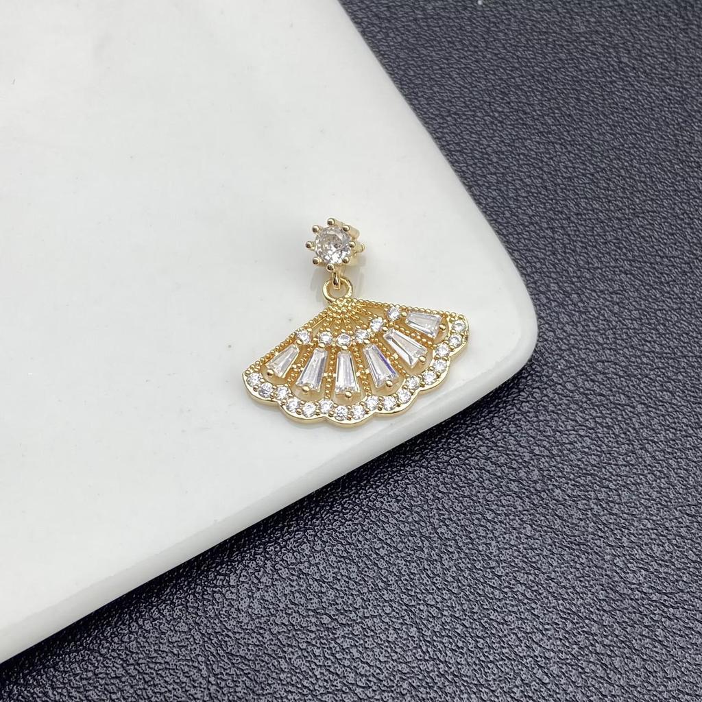 High Color Retention Chinese Style Tassel Fan Earrings for Non-Pierced Ears - Luxurious Mosquito Coil Ear Clips Jewelry