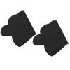 2pcs Children Cloud Shape Placemat Silicone Waterproof Heat Insulation Feeding Plate PlacematBlack