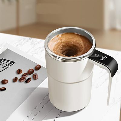 Cana digitală cu amestecare automată a temperaturii, cană de cafea automată cu auto-amestecare magnetică cu funcție de afișare a temperaturii,