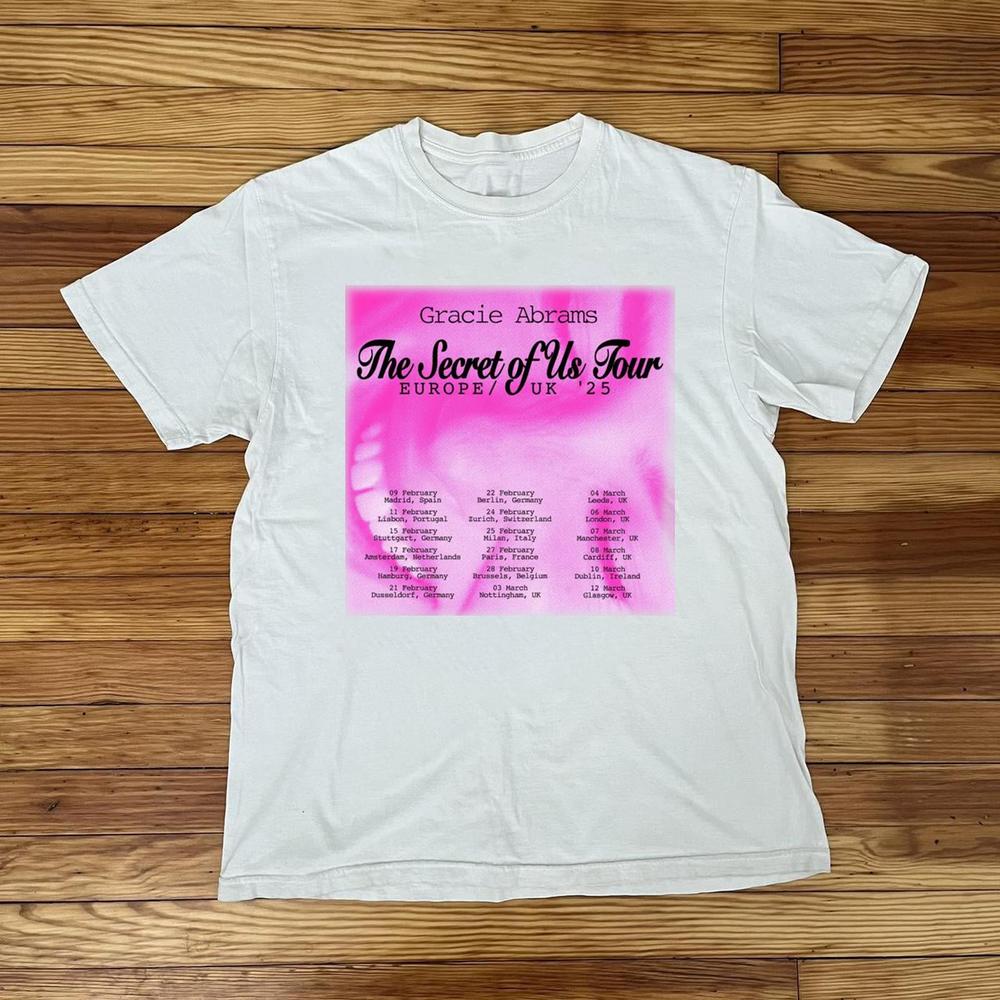HOT Gracie Abrams Tour 2025 White Cotton All size S-4XL T-Shirt XXXXL