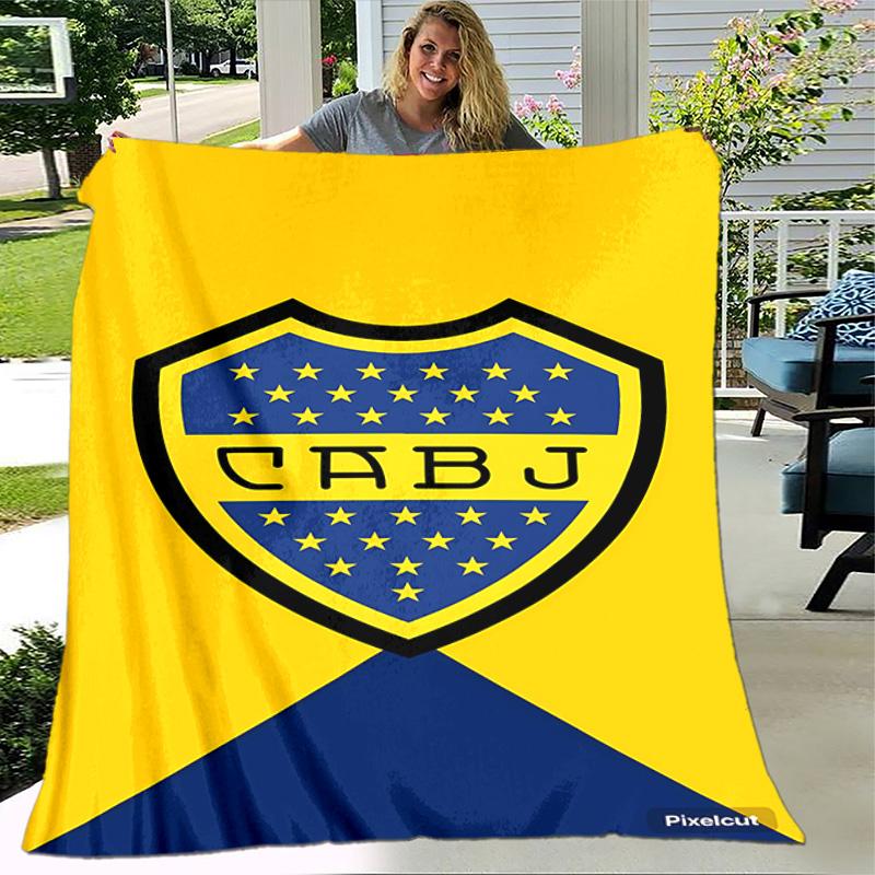 1pc Blanket - Club Atlético Boca Juniors Print Design, Lightweight Blanket for Sofa, Bed- Soft &Warm, Gift for All Seasons