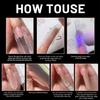 120 Pièces Formes d'Extension d'Ongles Sans Clip Style Sandwich Matériau ABS Flexible et Résistant pour Diverses Formes d'Ongles