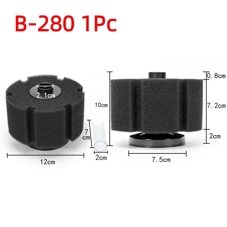 Aquarium Bio Sponge Filter Efficient Filtration System with Airs Pump for Freshwater Shrimp Tanks, Multiple Sizes