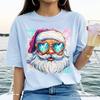 Merry Christmas Santa Sunglasses Christmas T-and Kids Tshirt, Funky Retro Holiday Tee