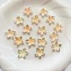 Two-Color Gold & Silver Lily Flower Plated Bell Flower Hairpin Tassel DIY Decoration Material