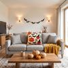 Halloween Pumpkin Corduroy Cover Decorative Throw Case for Couch Indoor Fall Decor