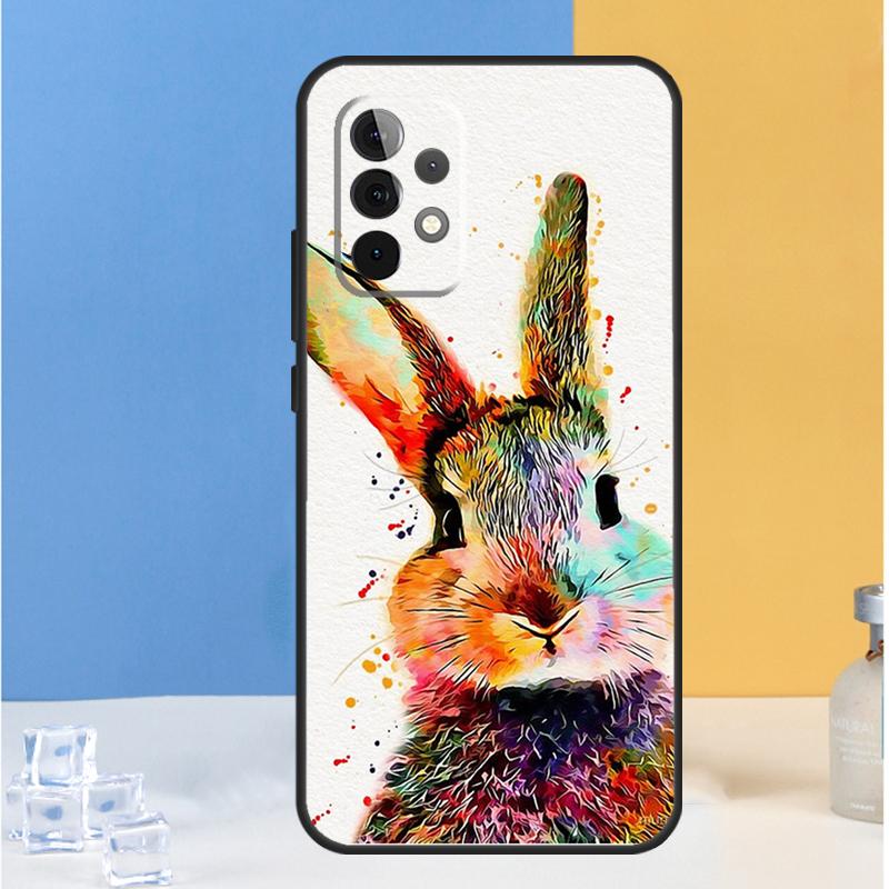 Cute Bunny Rabbit For Samsung Galaxy A16 A26 A36 A56 A13 A33 A53 A05 A06 A54 A34 A14 A32 A52 A55 A35 A15 Case