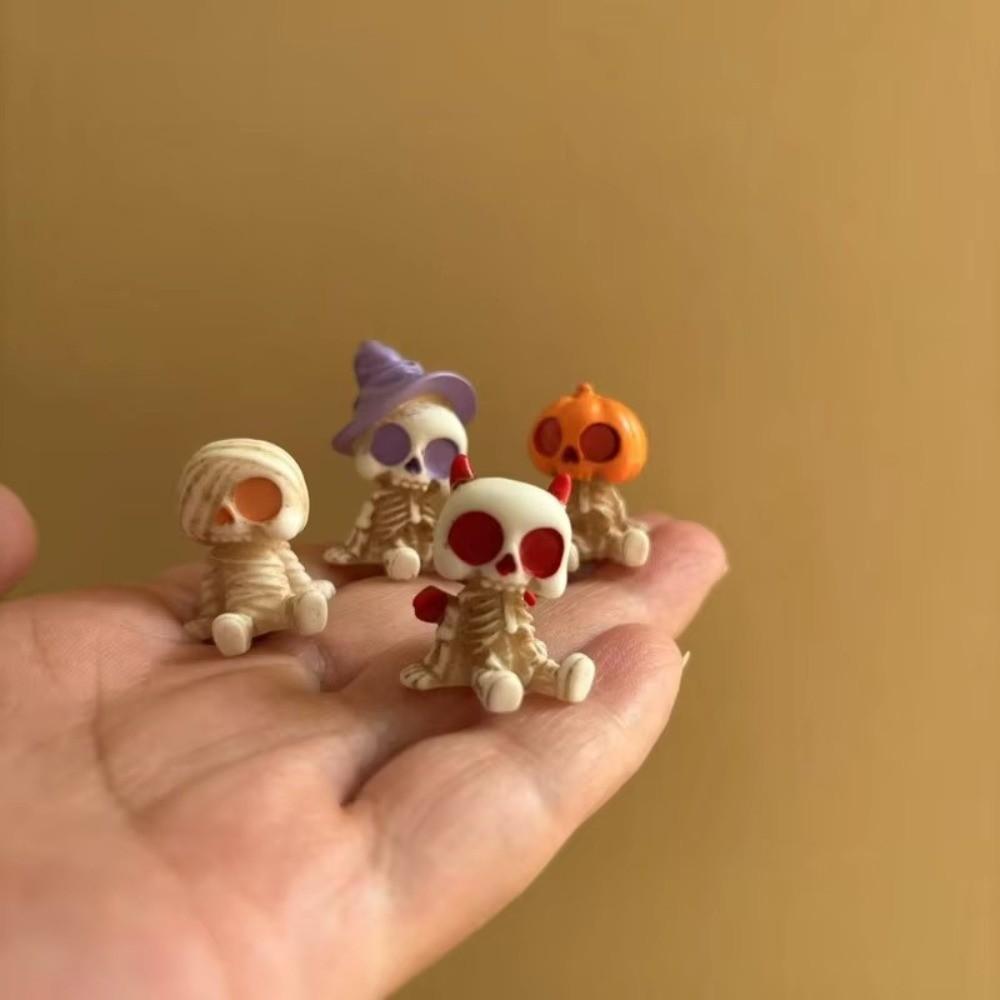 8 Pcs/Set Halloween Figurines Halloween Figurines Miniature Resin Craft Halloween Party