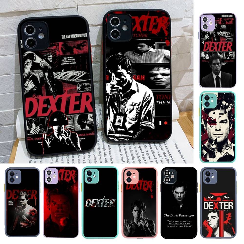 Dexter Morgan Phone Cases For IPhone 16 15 14 Plus 13 12 11 Pro Max Matte Oft Bumper Phone Cover