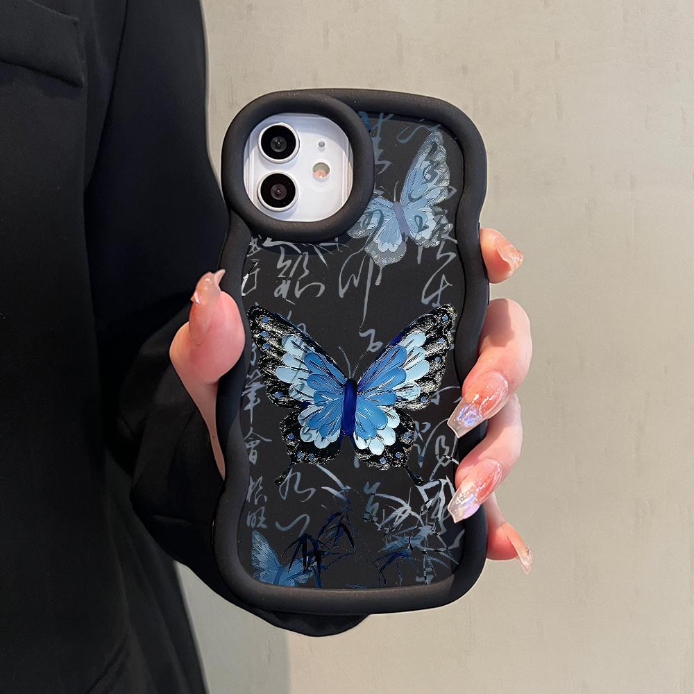Big Wave Edge Soft Silicone Material Macaron Phone Case Shockproof Protective Rubber Casing for iPhone Samsung Huawei Honor Xiaomi Redmi OnePlus Moto