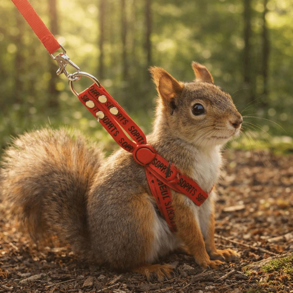 Portable Adjustable Rabbit Towing Rope Escape Proof Soft Guinea Pig Harness Comfortable Ferret Harness Leash Travel