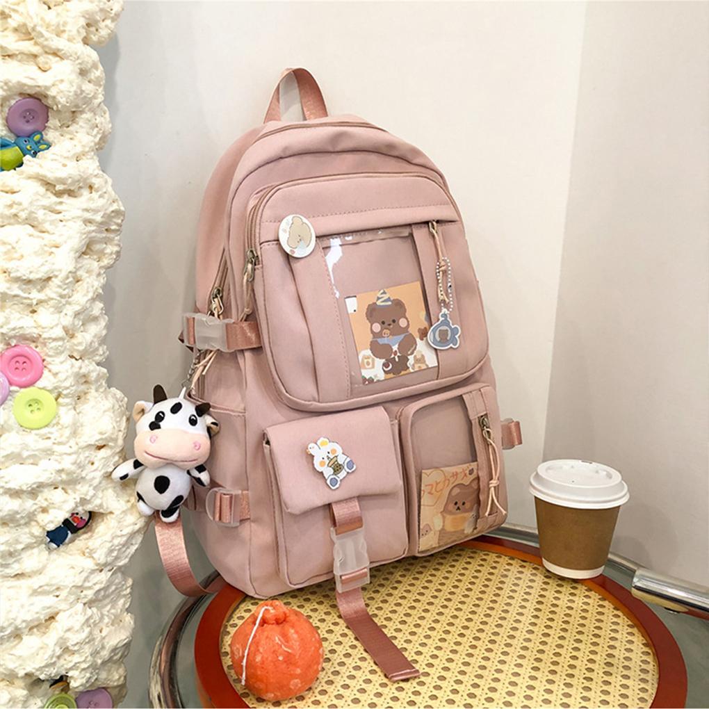 Comfortable Women Backpack For School And Travel - Large Capacity Nylon Junior High School Student School Backpack