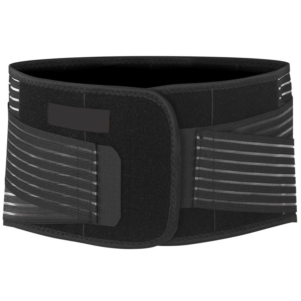 Breathable Waist Protection Compression Steel Plate Back Support Belt Lumbar Fixed BeltL Black
