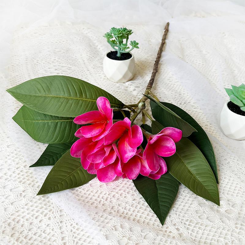 

Artificial Frangipani Flower with Long Stems Lifelike Real Touch Artificial Plumeria Flower for Home Party Wedding Bouquet Decor розы красного