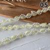 Lolita Lace Bead Ruffled Lace Fabric Pleated Edging Satin Ribbon Diy Baby Clothing Skirt Curtain Furniture Decoration Lace Trim