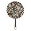 Vintage Seagrass Woven Fan Bohemian Summer Cooling Fan Decorative Handheld Fans  Home Decoration