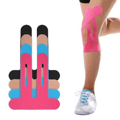 Precut Kinesiology Knee Tape Knee Pain Relief Ligament Support Stability Elastic Breathable Athletic Kinetic Knee Ankle Muscle Strip Patch