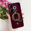 For Itel A80 Case A671L A671LC Back Cover Luxury A Z Initial Letter Crown Soft Silicone Couple Phone Case For ItelA80 A 80 Shell