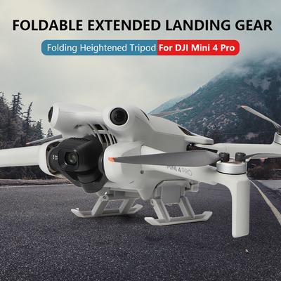 Folding Landing Gear Lightweight Anti-drop Quick Release Increase Kickstand Protective For DJI Mini 4 Pro Drone Accessories