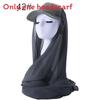 Polyester Womens Scarf Hat Set With Solid Color Design For All Seasons