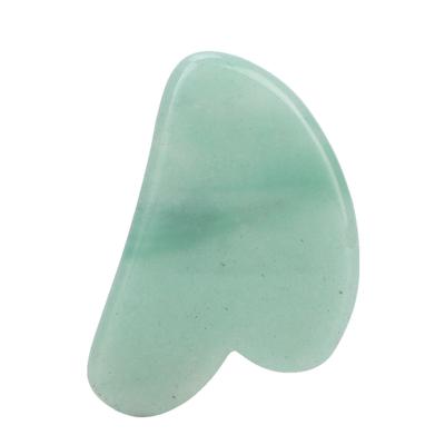 Herramienta Gua Sha de Masaje Facial de Aventurina Profesional Tabla de Raspado para Terapia Corporal Portátil