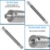 Carbon Fiber Extension Pole 1/4" Selfie Stick Extendable Rod Stainless Steel Screw Hole for Gopro DJI OSMO 360 Action Camera 7
