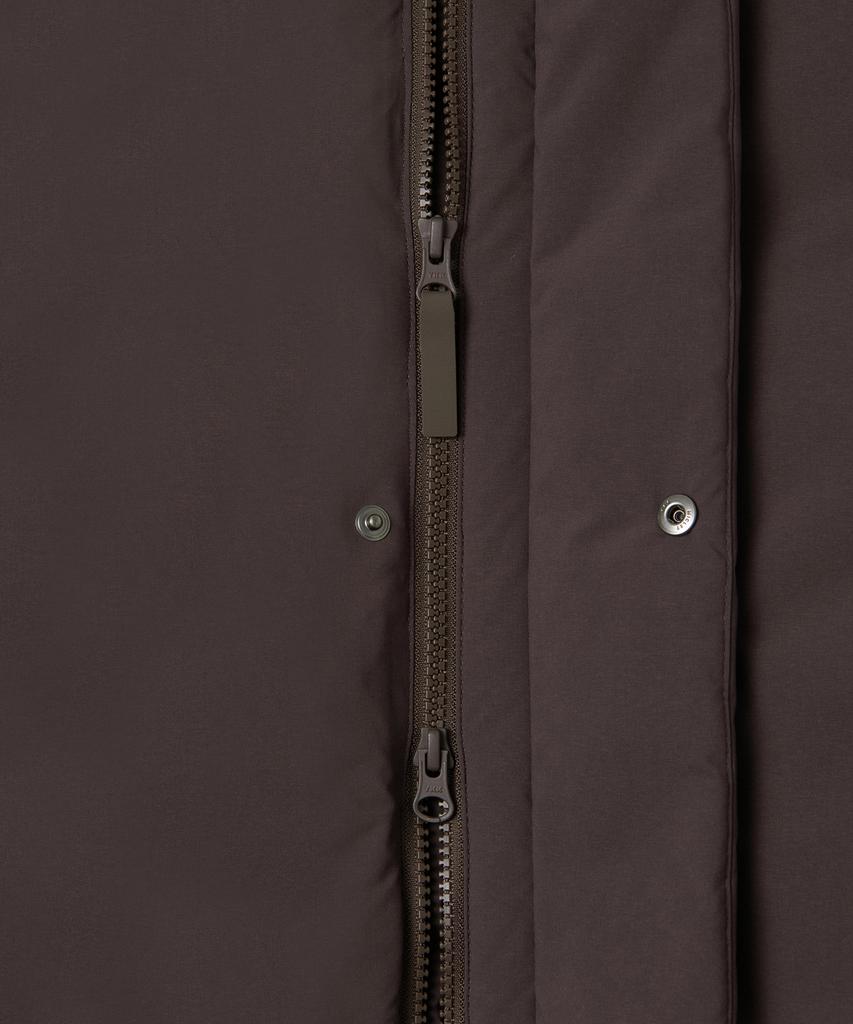Musinsa Standard Minimal Hooded Down Short Padded Jacket [Baroque Brown]