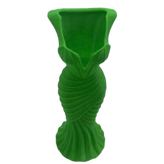 Mermaid Dress Vase Evening Vase, Elegant 3D Printed Lightweight Plastic Decorative for Home Table Shelf Decor
