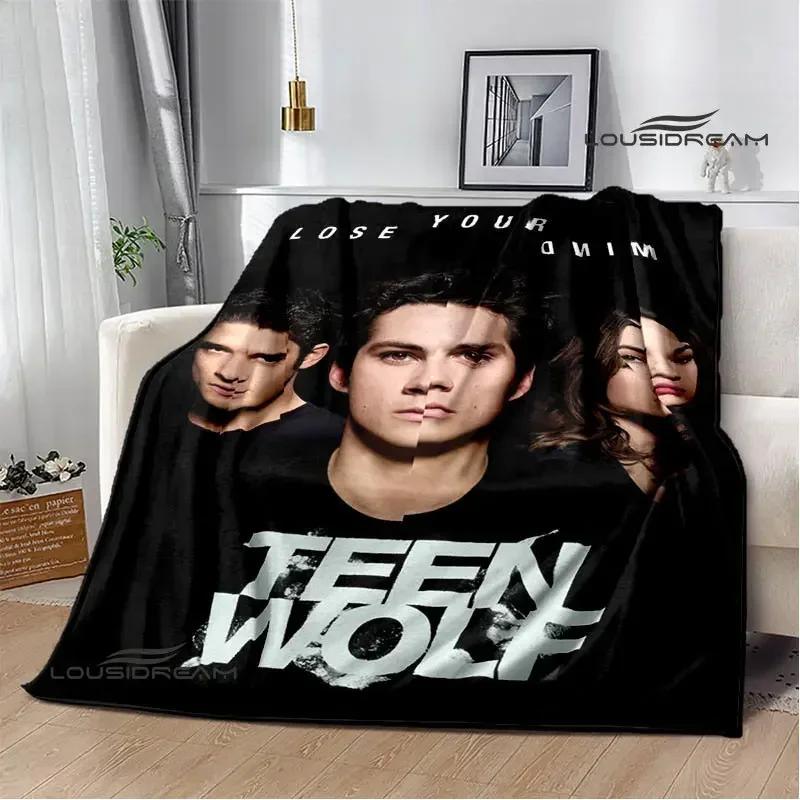 Film Teen Wolf bedruckte Decken Picknickdecke Warme Decke Weich und bequem Decke für Zuhause und Reise Bettwäsche Geburtstagsgeschenk
