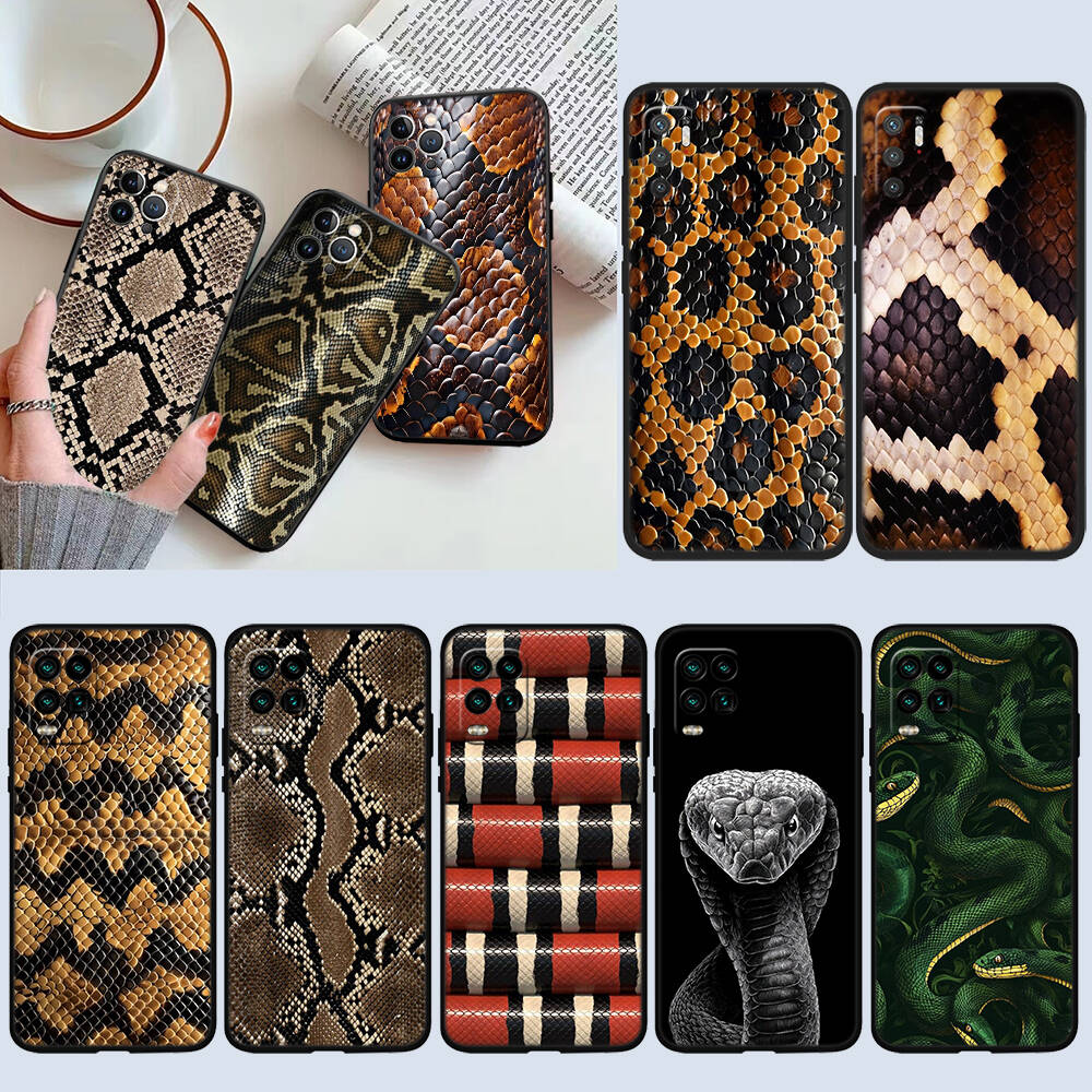Snakeskin Snake Phone Case for Redmi Note 12 12S 12C 13 13C 13R 14 14S 14R 14C 11A 13X A3 A3X A4 A5 Pro Max Plus