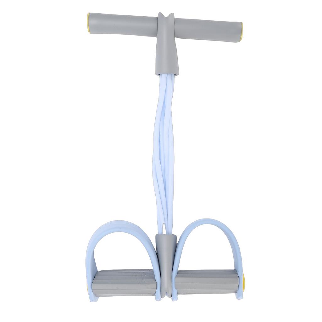 Manual Tension Training Pedal High Elastic Non Slip Soft Grip 6 Tube Pedal Ankle Puller for Home Blue