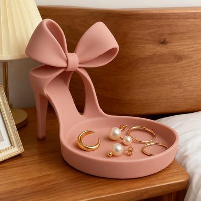 High Heel Jewelry Stand Stiletto Design Jewelry Holder Desktop Decorative Jewelry Organizer for Rings Earrings Bracelets Dressing Table Vanity Decor