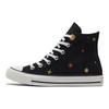 Converse Chuck Taylor All Star Motivo Galassia Trendy Comode Antiscivolo Durevoli Scarpe Alte in Tela Sneakers da Donna Nero Giallo A02885C