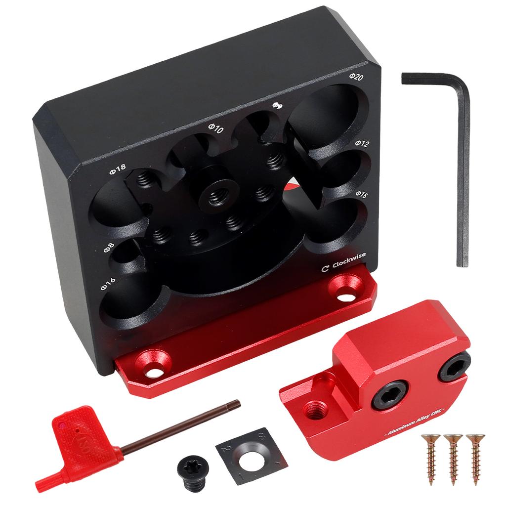 New Adjustable Pin Making Fixture Woodworking Electric Drill Milling Pin Round Rod Auxiliary Tool 8mm-20mm Wrench with Blade