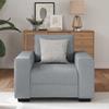 VidaXL Armchair Light Grey 60 Cm Fabric, Single Sofa Armchair, Accent Chair, Relaxation Armchair, Armchair of 4105146