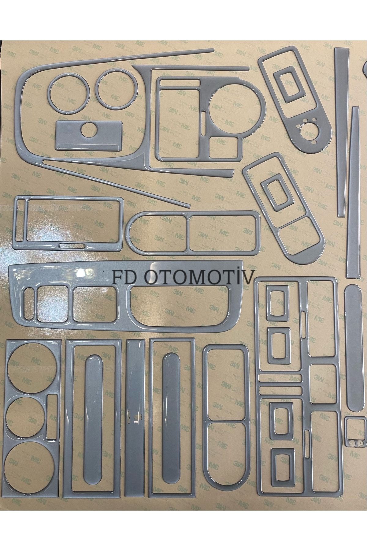 

Volkswagen Bora Full Set Torpido, Konsol, Trim, Göğüs Kaplama Seti Gümüş Gri Renk