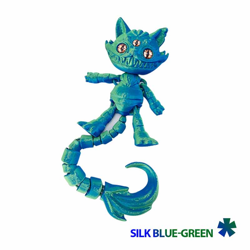 

Novelty 3D Printing Scary Cat Toys Cute Halloween Monster Cat Animal Figure Models Joints Movable Stress Relief Toys Gifts зелений