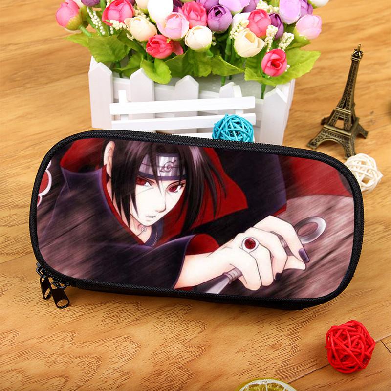 Naruto Uchiha Kakashi Large Capacity Nylon Pencil Case For Students And Office Use