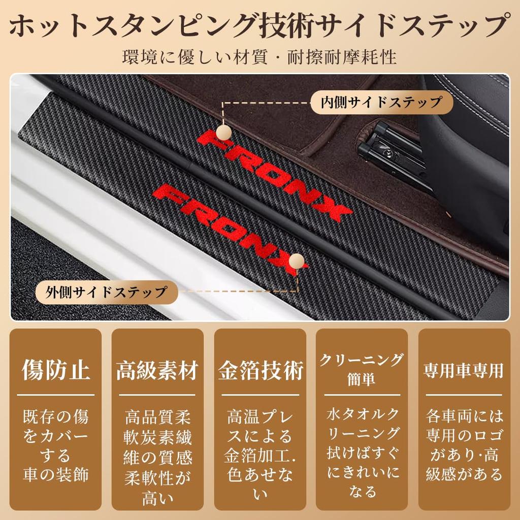 GOODGOODCAR Suzuki Fronx Modell släppt oktober 2024 Sidostegsskydd, Tröskelskydd, Suzuki Fronx