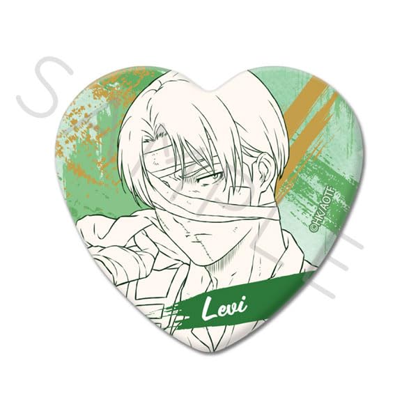 

Телевизионное аниме на Titan The Final 9th Can Badge WG «Attack Season» [Levi] В форме сердца