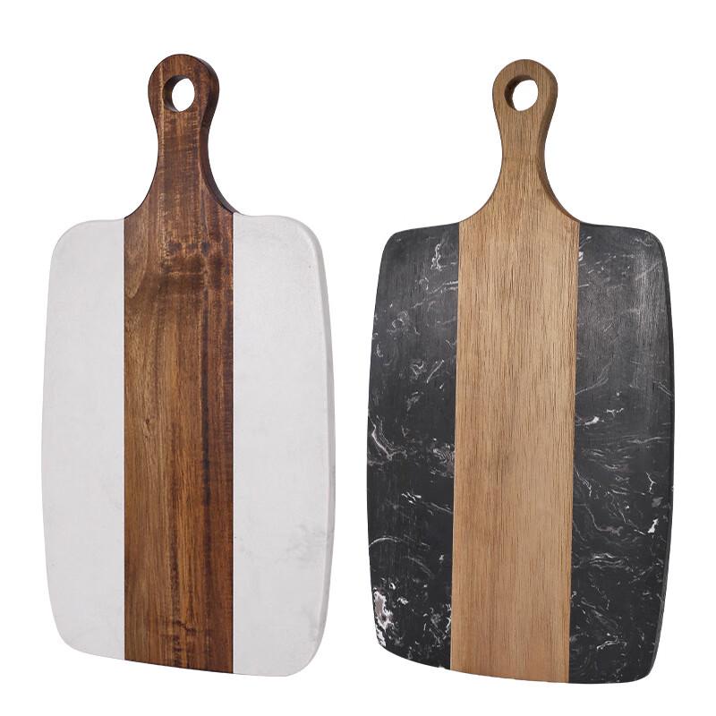 Marble & Acacia Wood Cutting Board