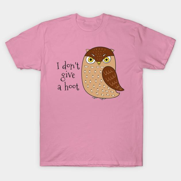 T Shirt Women I Dont Give A Hoot Cute Owl Gift Harajuku Print Kawaii Tshirt Summer Short Sleeve Female T-Shirt Top Tee