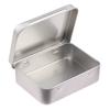 1Pc Frosted Household Iron Storage Box Metal Box Tin Plated Container Empty Hinged Lid Small Empty Storage Box