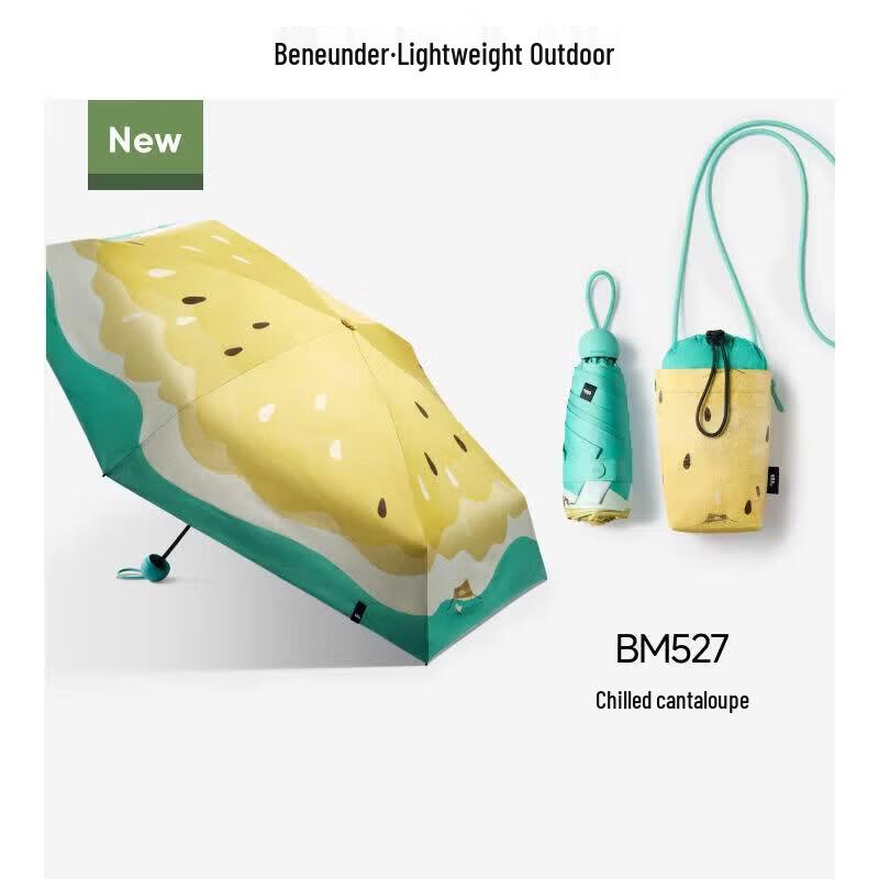 Banana Under Compact UV Protection Umbrella